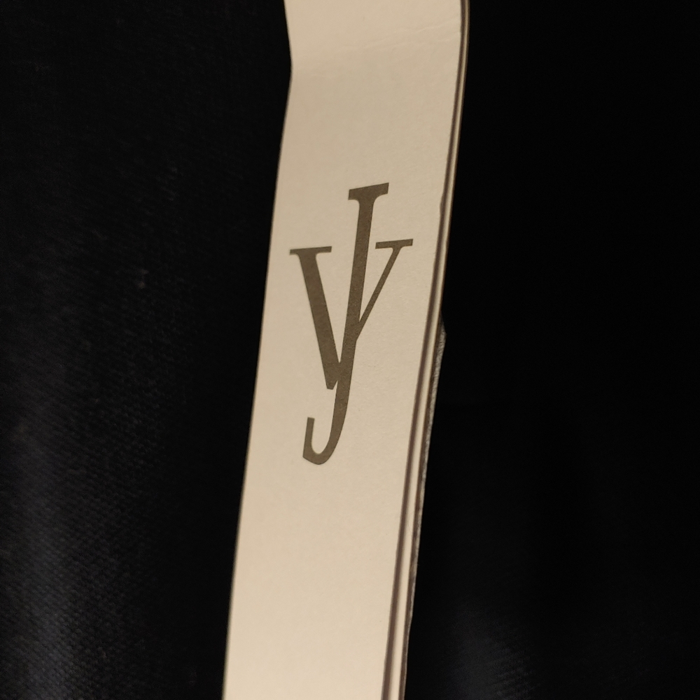 Joan Vass Navy Blue Zip Neck Shift Dress
